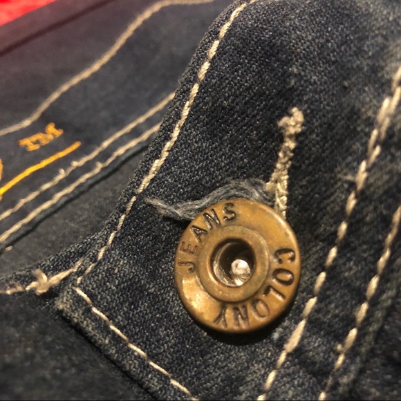 ❗️Rare❗️Vintage Jeans Colony Mens Embroidered Jeans - Picture 5 of 6